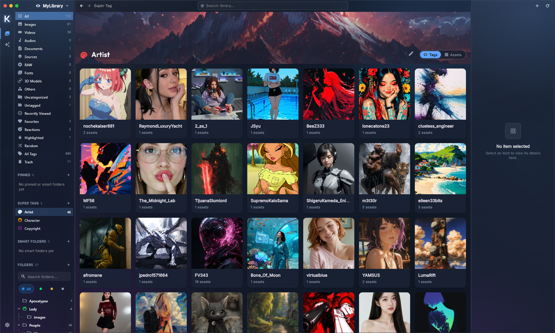 Kariel super tags and tag groups